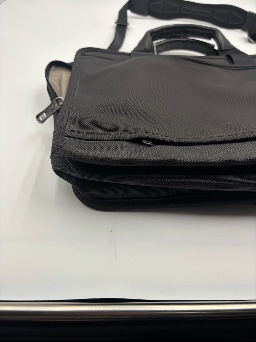 Victorinox Black Laptop Messenger Bag with Padded Strap